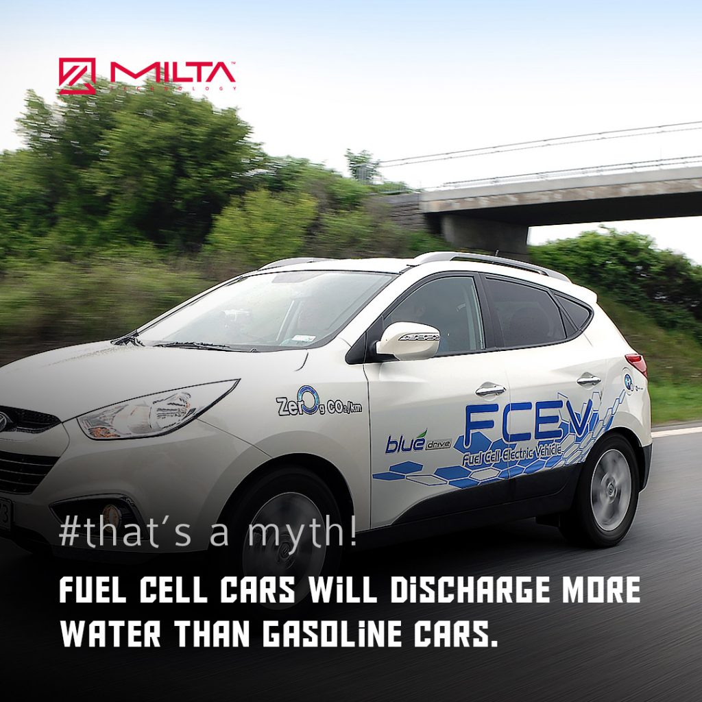 Fuel Cell Cars Will Discharge More Water Than Gasoline Cars MILTA Technology Fuel Cell Cars Will Discharge More Water Than Gasoline Cars MILTA Technology