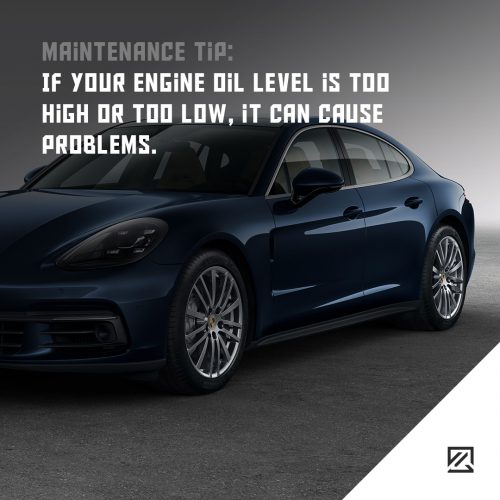 If your engine oil level is too high or too low, it can cause problems