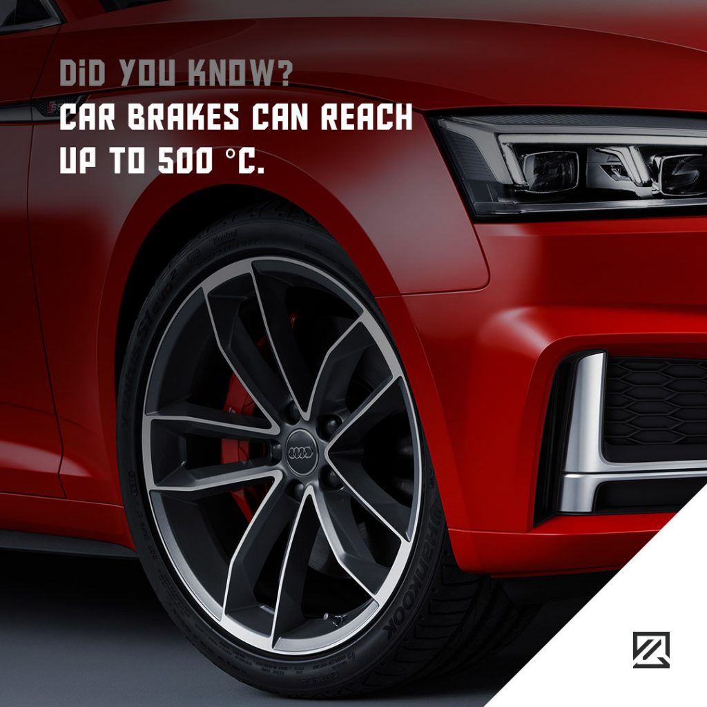 Car Brakes Can Reach Up To 500 °C. MILTA Technology Car Brakes Can Reach Up To 500 °C. MILTA Technology